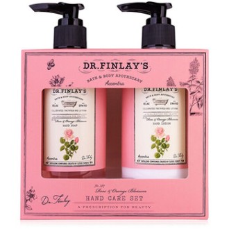 Accentra Rose & Orange Blossom Dr. Finlay`s Hand Care with Pump - Dárková sada péče o ruce s pumpičkou