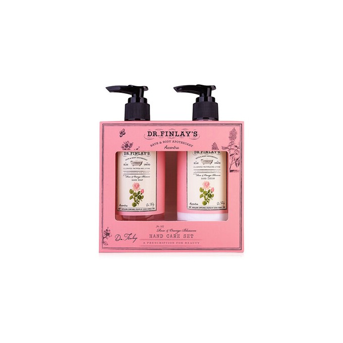 Accentra Rose & Orange Blossom Dr. Finlay`s Hand Care with Pump - Dárková sada péče o ruce s pumpičkou