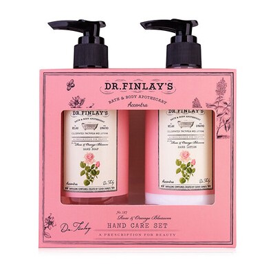 Accentra Rose & Orange Blossom Dr. Finlay`s Hand Care with Pump - Dárková sada péče o ruce s pumpičkou