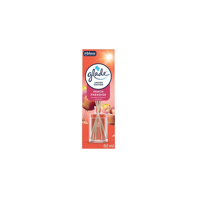 Glade Reeds Spring 26 Peach Paradise - Tyčinkový difuzér 50ml