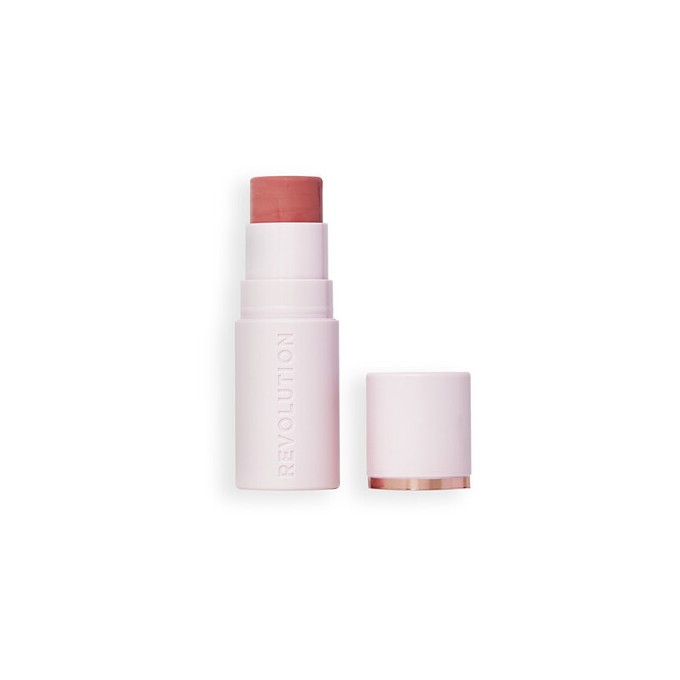 Makeup Revolution Silk Blush Blusher Stick - Tvářenka v tyčince 4,5 g Peachy Pink