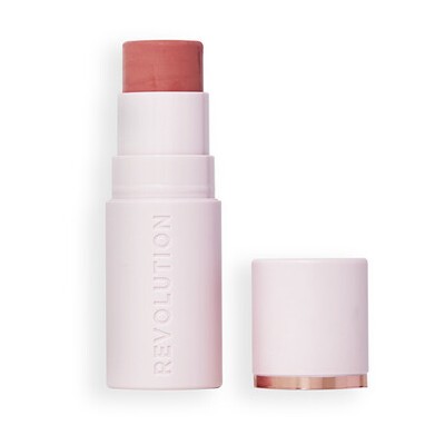 Makeup Revolution Silk Blush Blusher Stick - Tvářenka v tyčince 4,5 g Peachy Pink