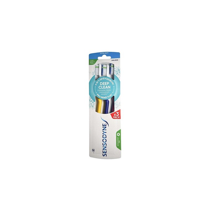 Sensodyne Deep Clean Extra Soft Toothbrush - Extra měkký zubní kartáček ( 3 ks )