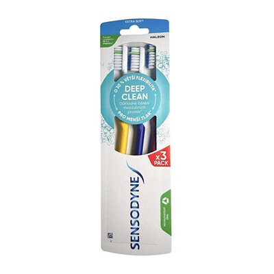 Sensodyne Deep Clean Extra Soft Toothbrush - Extra měkký zubní kartáček ( 3 ks )