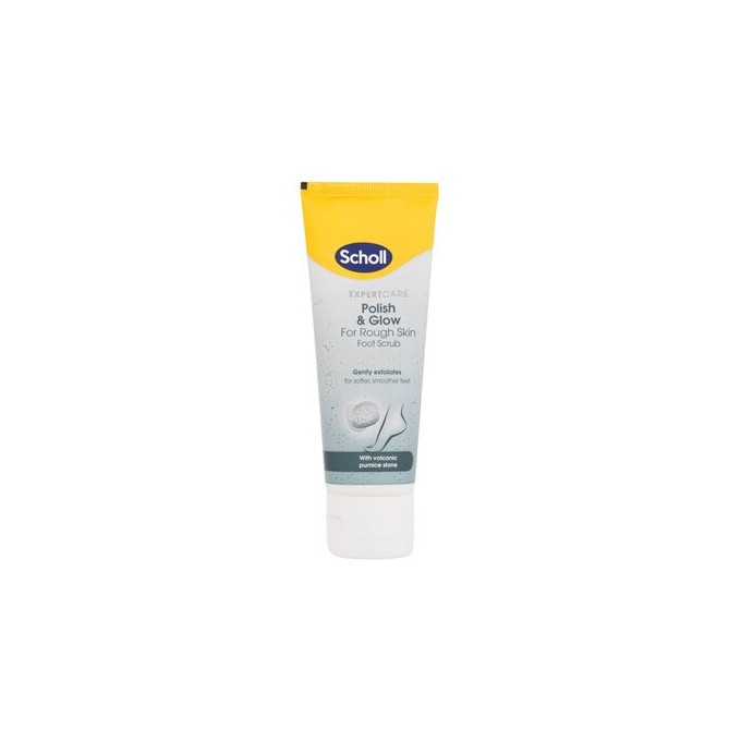 Scholl Expert Care Polish & Glow Foot Scrub - Exfoliační krém na nohy 75ml