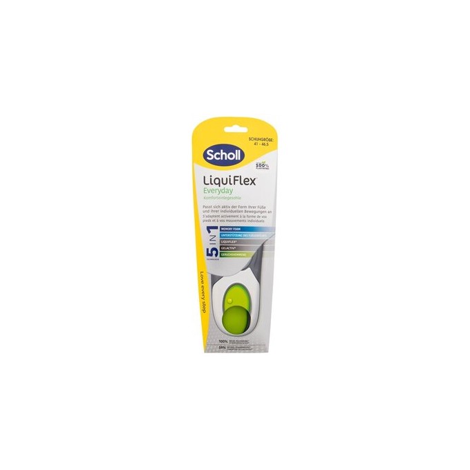 Scholl LiquiFlex Everyday Insoles - Vložka do bot 41-46,5 EU 1.0ks