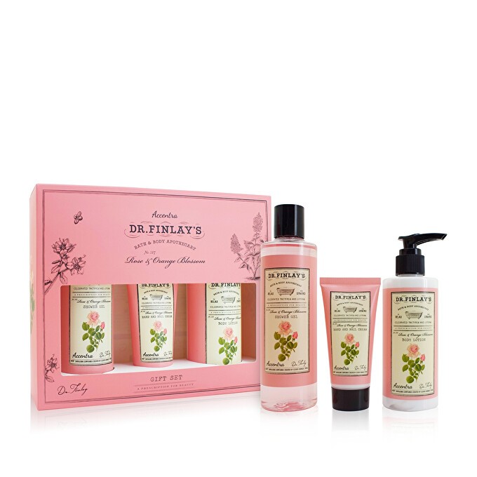 Accentra Rose & Orange Blossom Dr. Finlay`s Bath Care Set - Dárková sa