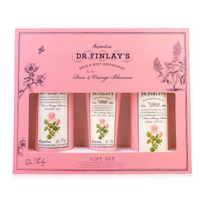 Accentra Rose & Orange Blossom Dr. Finlay`s Bath Care Set - Dárková sa