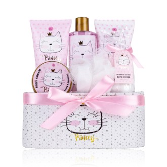 Accentra Princess Kitty Gift Box - Dárková sada v třpytivém košíku