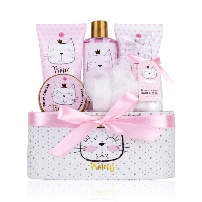 Accentra Princess Kitty Gift Box - Dárková sada v třpytivém košíku
