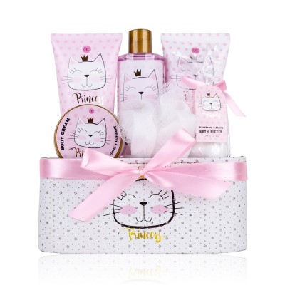 Accentra Princess Kitty Gift Box - Dárková sada v třpytivém košíku