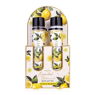 Accentra Lemon & Bergamot Essential Botanicals Body Care Set - Dárková