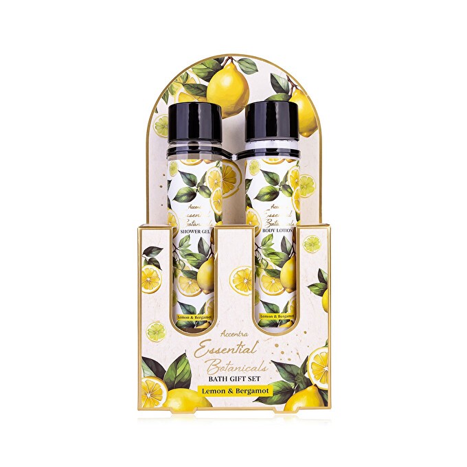 Accentra Lemon & Bergamot Essential Botanicals Body Care Set - Dárková