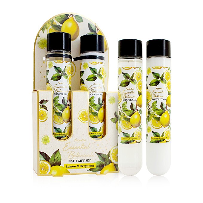 Accentra Lemon & Bergamot Essential Botanicals Body Care Set - Dárková