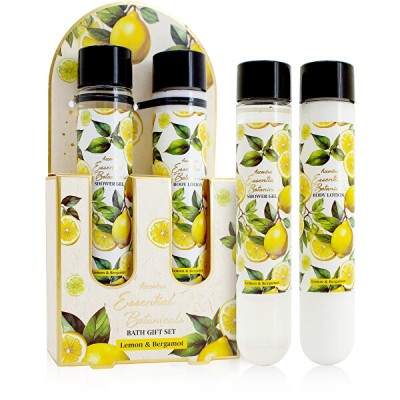 Accentra Lemon & Bergamot Essential Botanicals Body Care Set - Dárková