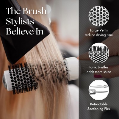 Olivia Garden Ceramic + Ion Thermal Hairbrush ( 55 mm ) - Round ceramic hair brush