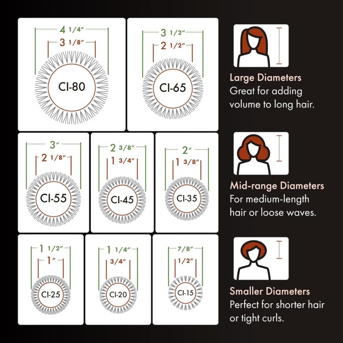 Olivia Garden Ceramic + Ion Thermal Hairbrush ( 55 mm ) - Round ceramic hair brush