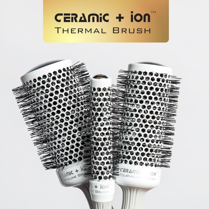 Olivia Garden Ceramic + Ion Thermal Hairbrush ( 55 mm ) - Round ceramic hair brush