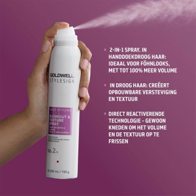 Goldwell Stylesign Heat Styling Blowout & Texture Spray 200 ml