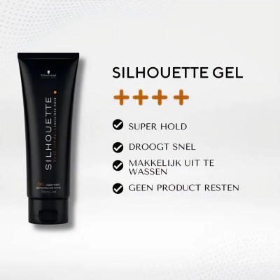 Schwarzkopf Professional Silhouette Formula Pure Invisible Gel Super Hold - Firming Gel Hair 250 ml