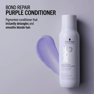 Schwarzkopf Professional BlondMe Bond Repair Purple Conditioner - kondicionierius geltoniems tonams 2