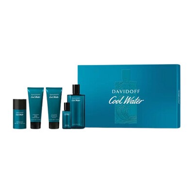 Davidoff Cool Water Man Dárková sada EDT 125 ml, balzám po holení 75 ml, sprchový gel 75 ml, deostick 70 g a miniaturka 15 ml 12