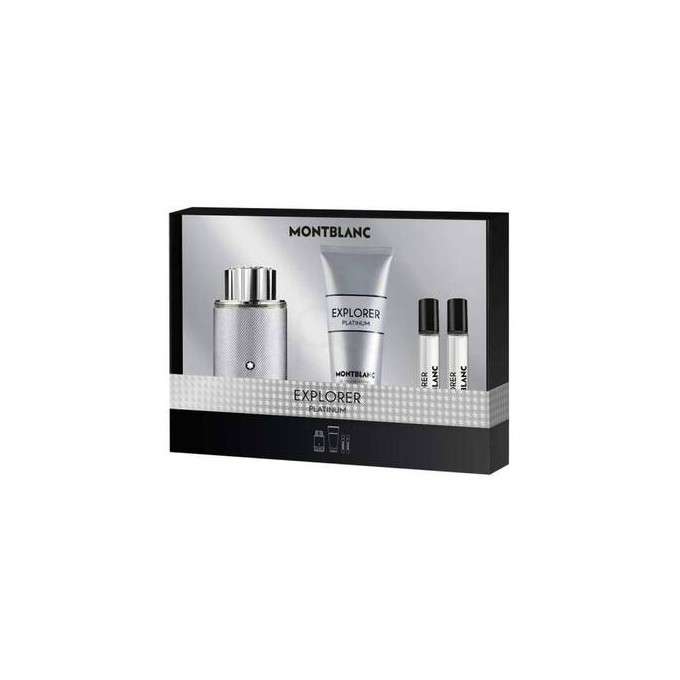 Mont Blanc Explorer Platinum Dárková sada EDP 100 ml, sprchový gel 100 ml a miniaturka EDP 2 x 7,5 ml 100ml