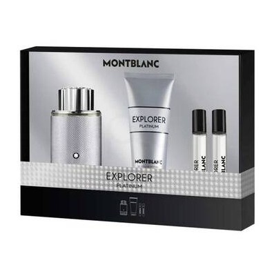 Mont Blanc Explorer Platinum Dárková sada EDP 100 ml, sprchový gel 100 ml a miniaturka EDP 2 x 7,5 ml 100ml