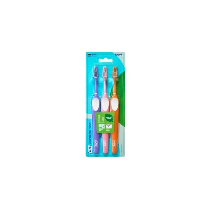 TePe Supreme Toothbrush ( 3 ks ) Soft - Zubní kartáčky 0ml