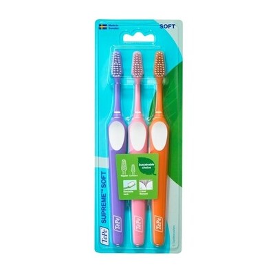 TePe Supreme Toothbrush ( 3 ks ) Soft - Zubní kartáčky 0ml