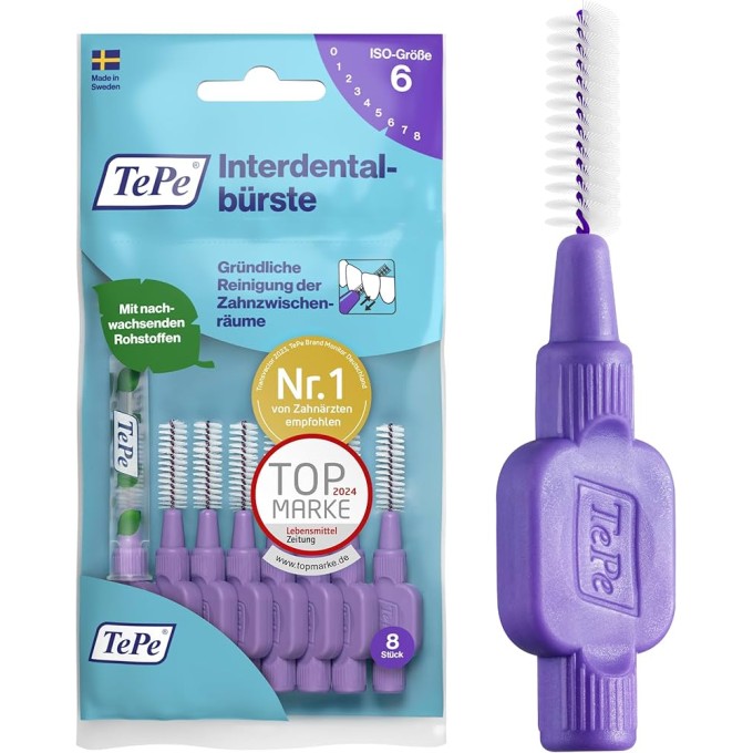 TePe Interdental Brush Normal ( 1.1 mm purple ) - interdental toothbru