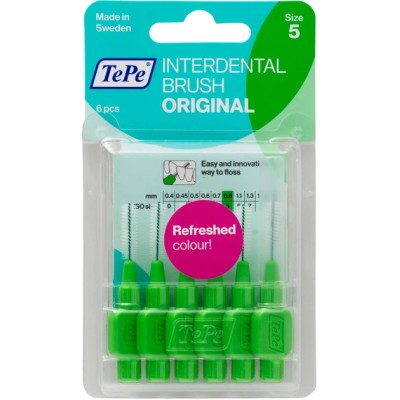TePe Interdental Brush Normal ( 0.8 mm green ) - interdental toothbrus