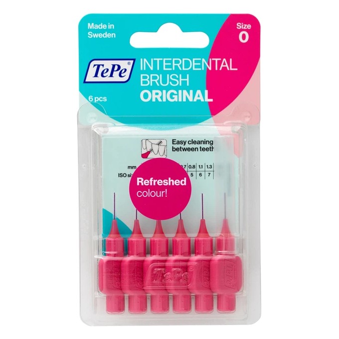TePe Interdental Brush Normal ( 0.4 mm pink ) - interdental toothbrush