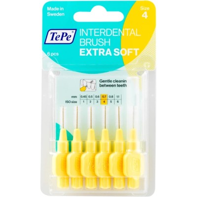 TePe Interdental Brush Extra Soft ( 0,7 mm yellow 8 pcs ) 6.0ks