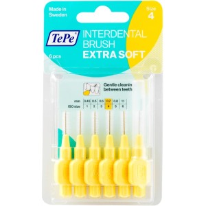 TePe Interdental Brush Extra Soft ( 0,7 mm yellow 8 pcs ) 6.0ks