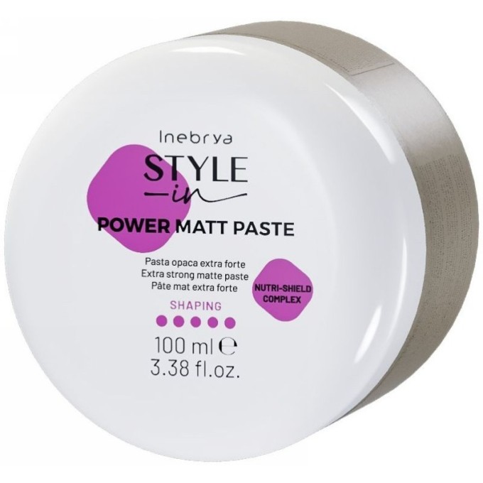 Inebrya Style-In Power Matt Paste - Matující stylingová pasta na vlasy