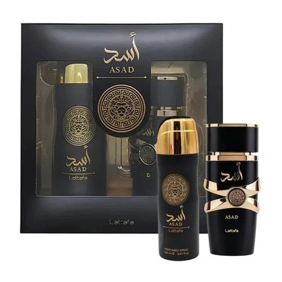 Lattafa Perfumes Asad Dárková sada EDP 100 ml a deospray 200 ml 100ml