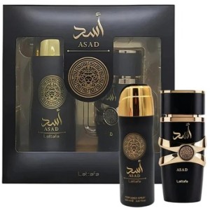 Lattafa Perfumes Asad Dárková sada EDP 100 ml a deospray 200 ml 100ml
