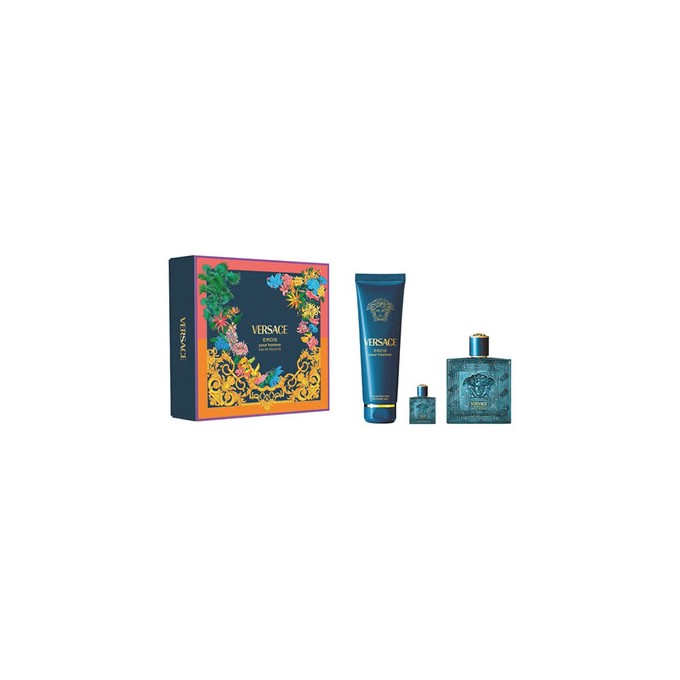 Versace Eros Dárková sada EDT 100 ml, sprchový gel 150 ml a miniaturka EDT 5 ml 100ml