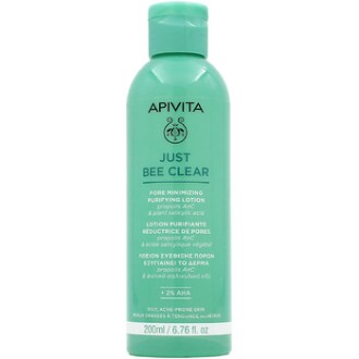 Apivita Just Bee Clear Pore Minimizing Purifying Lotion - Pleťová voda na rozšířené póry a černé tečky 200ml