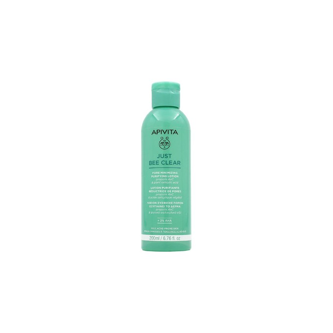 Apivita Just Bee Clear Pore Minimizing Purifying Lotion - Pleťová voda na rozšířené póry a černé tečky 200ml