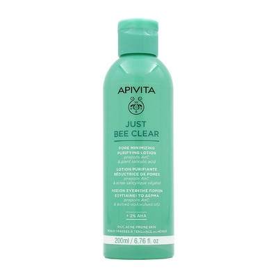 Apivita Just Bee Clear Pore Minimizing Purifying Lotion - Pleťová voda na rozšířené póry a černé tečky 200ml