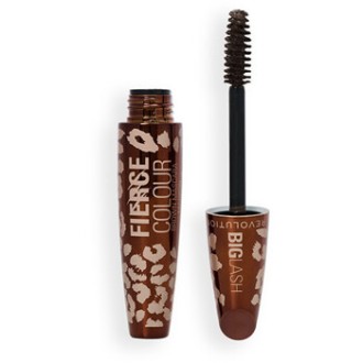 Makeup Revolution Big Lash Fierce Colour Mascara - Řasenka 9 g Brown
