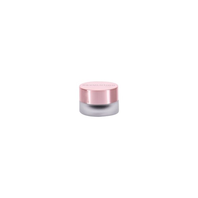 Makeup Revolution Gel Eyeliner Pot with Brush - Gel eyeliner with a brush 3 g Black