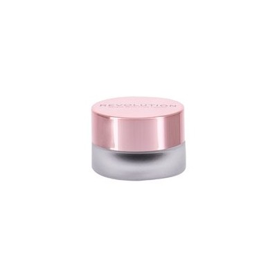 Makeup Revolution Gel Eyeliner Pot with Brush - Gel eyeliner with a brush 3 g Black