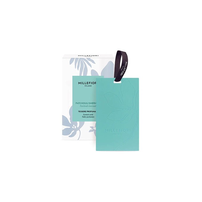 Millefiori Patchouli Smeraldo Scented Cards - Vonná karta ( 3 ks )