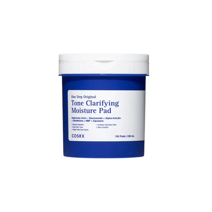 COSRX One Step Original Tone Clarifying Moisture Pad - Tonizační polštářky s hydratačním účinkem 100.0ks