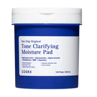 COSRX One Step Original Tone Clarifying Moisture Pad - Tonizační polštářky s hydratačním účinkem 100.0ks
