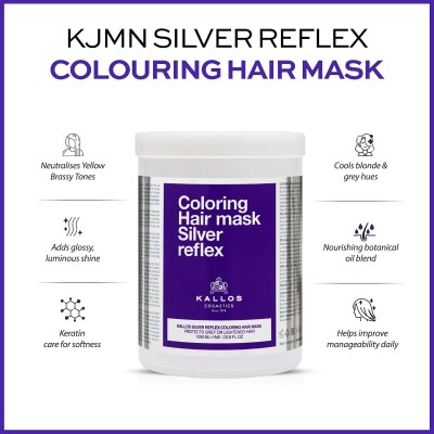 Kallos Silver Reflex Hair Mask ( blond vlasy ) - Silver mask 1000 ml