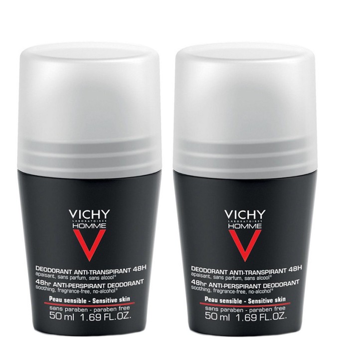 Vichy Men Homme 72H Deodorant Anti-Transpirant ( 2 vnt.